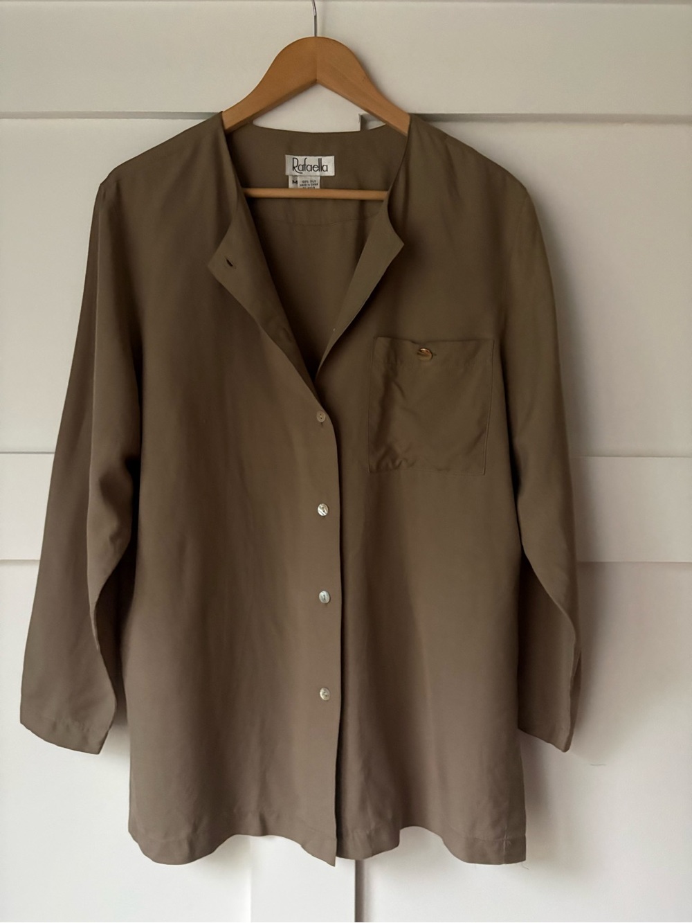 Rafaella • Vintage Silk Button Down • Size Medium